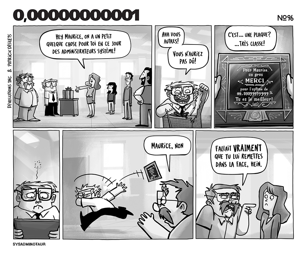 !!Sysadminotaur #96 : 0,00000000001