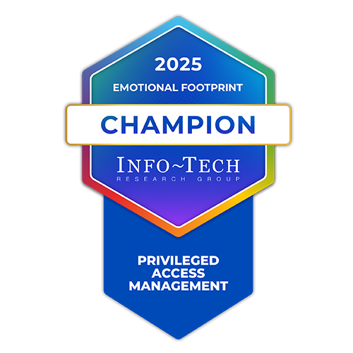 Infotech badge champion emotional footprint privileged access management