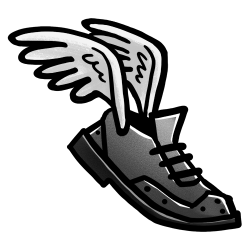 Sysadmin flying shoe