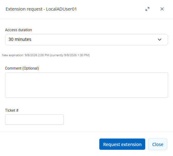 PAM checkout extension in Devolutions Server.