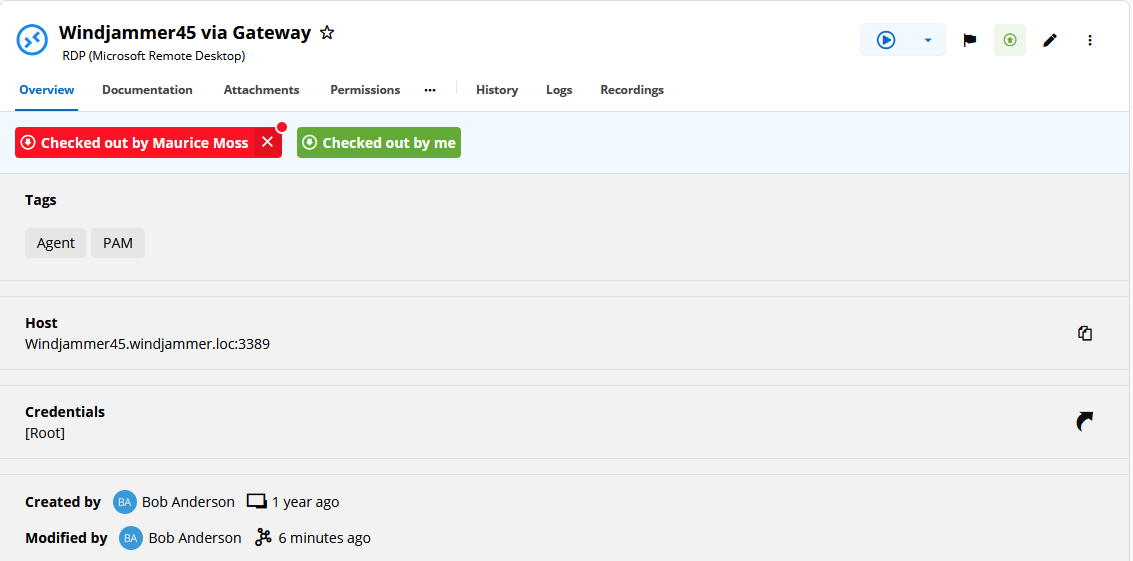 Multiple users are checking out an RDP session