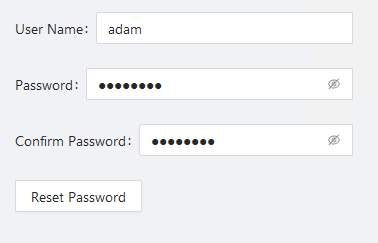 PowerShell Universal Portal page showing a configured password reset widget.