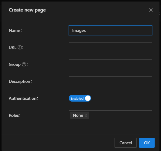 PowerShell Universal Pages list showing Docker-related page entries.