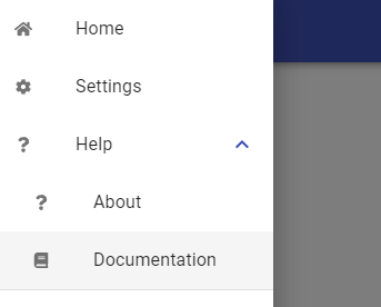 Universal Dashboard Help menu expanded with About and Documentation items.