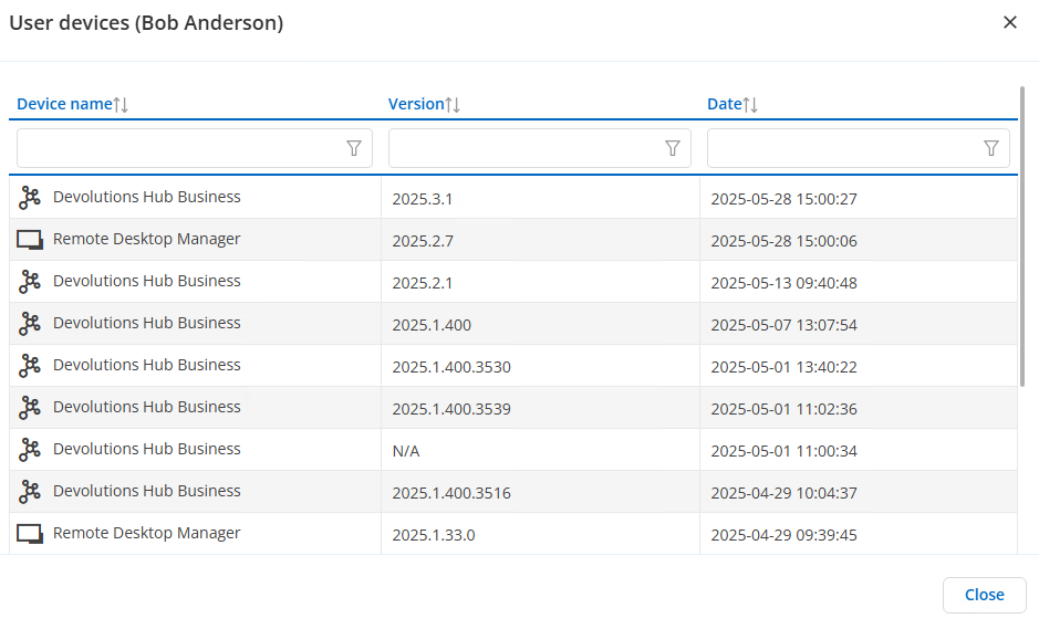 Connections to Hub listing