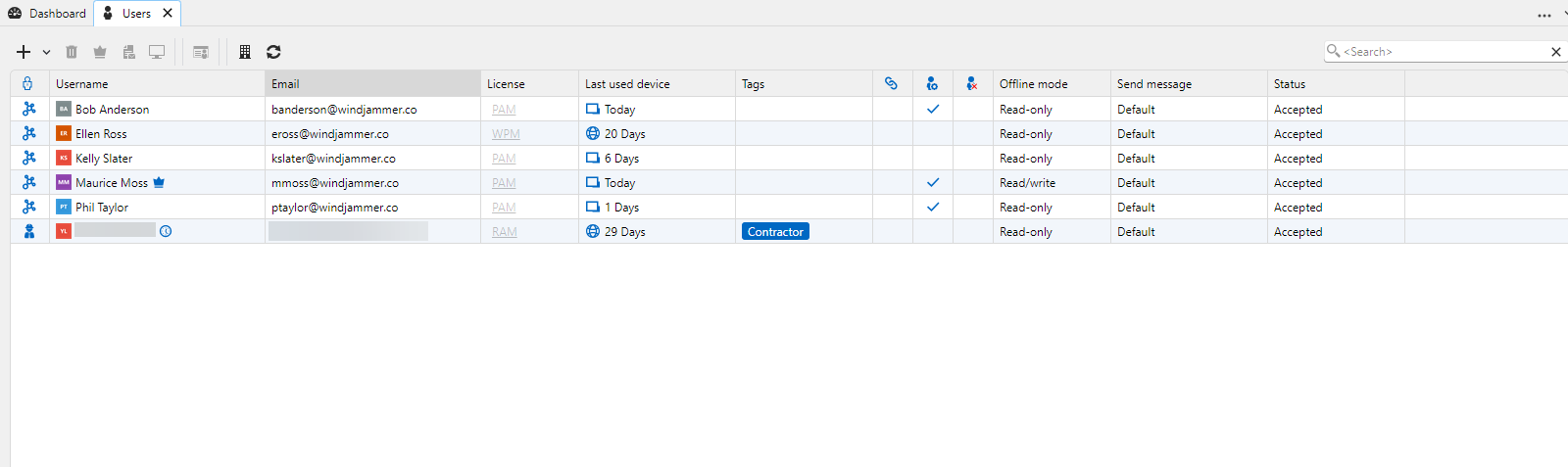 Devolutions Cloud user administration in RDM.