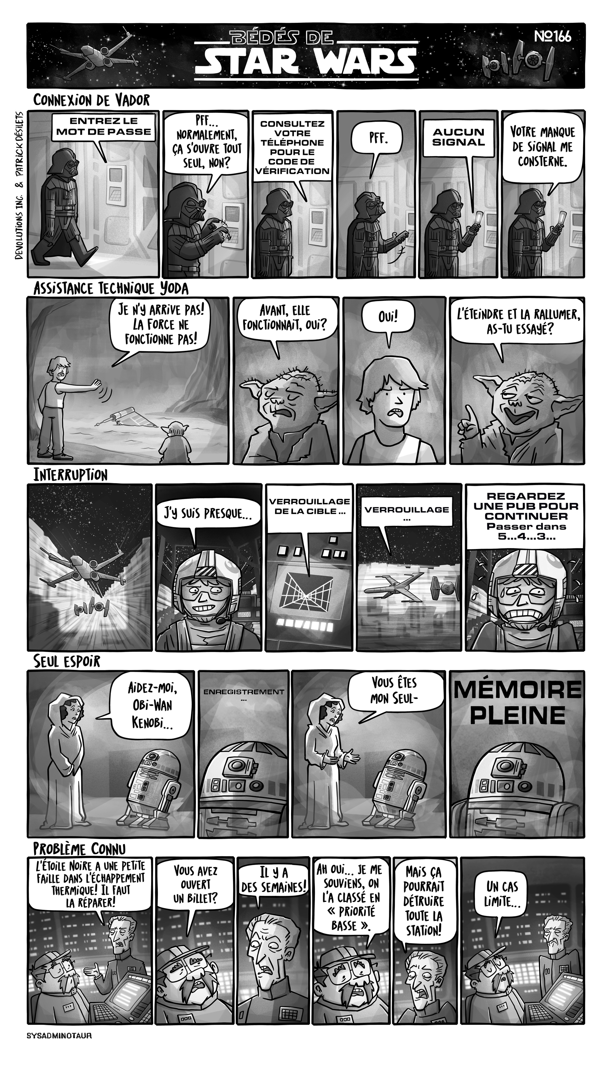 Sysadminotaur 166 star wars devolutions blogue